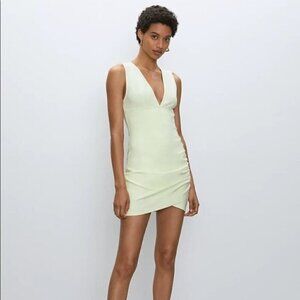 BABATON Aritzia Harrington yellow mini dress sz 00